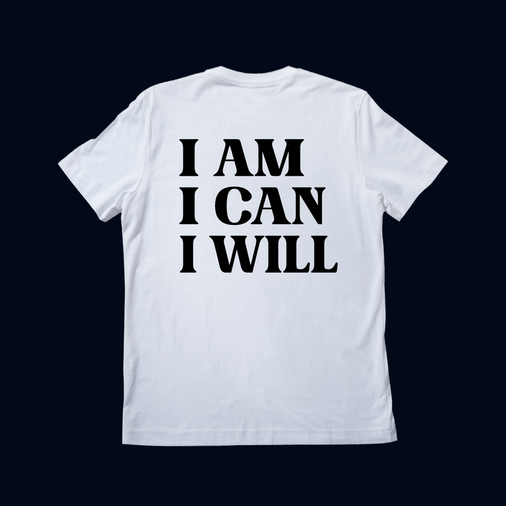 I AM I CAN I WILL Oversize Kısa Kollu T-Shirt