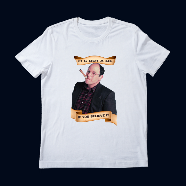 GEORGE COSTANZA Beyaz Oversize T-Shirt