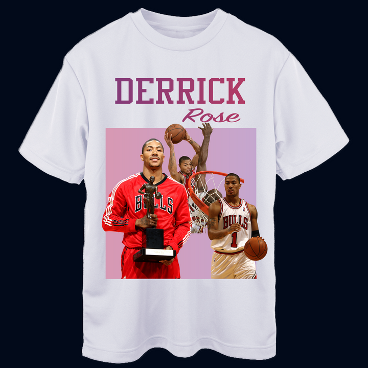 DERRICK ROSE Beyaz Oversize T-Shirt