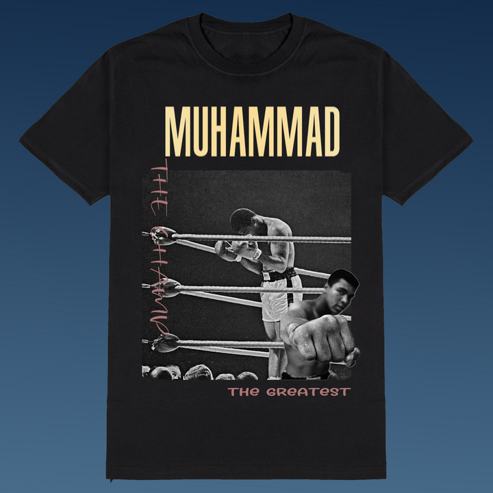 MUHAMMAD ALİ Siyah Oversize T-Shirt