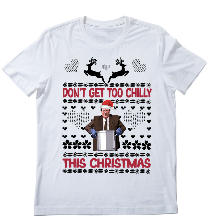 Beyaz oversize Fit Noel Yeni Yıl Christmas The Office T-Shirt