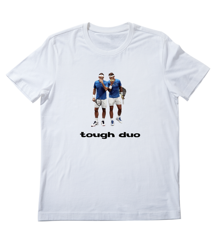 Beyaz oversize Fit Roger & Rafa Tenis T-Shirt