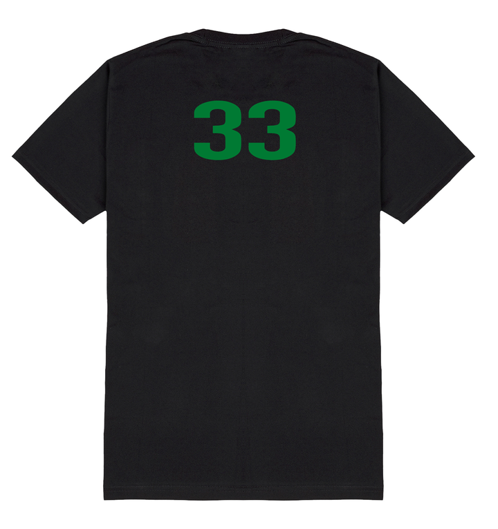 Siyah oversize Fit Larry Bird T-Shirt