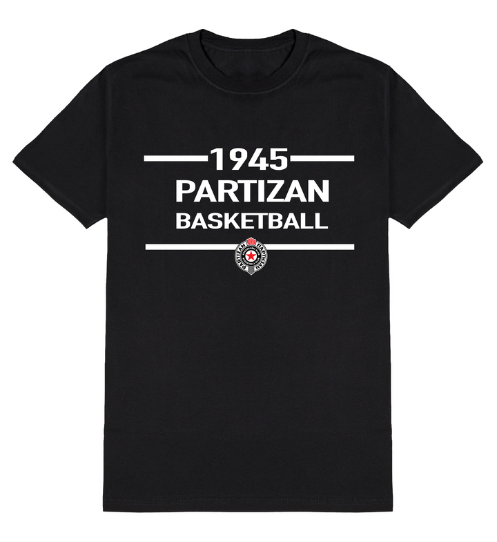 Siyah Oversize Fit Partizan T-Shirt