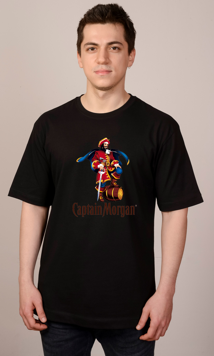 Oversize Captain Morgan Logo T-Shirt