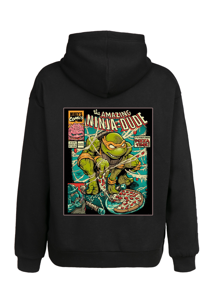 Oversize Ninja Turtles Kapüşonlu Hoodie Sweatshirt