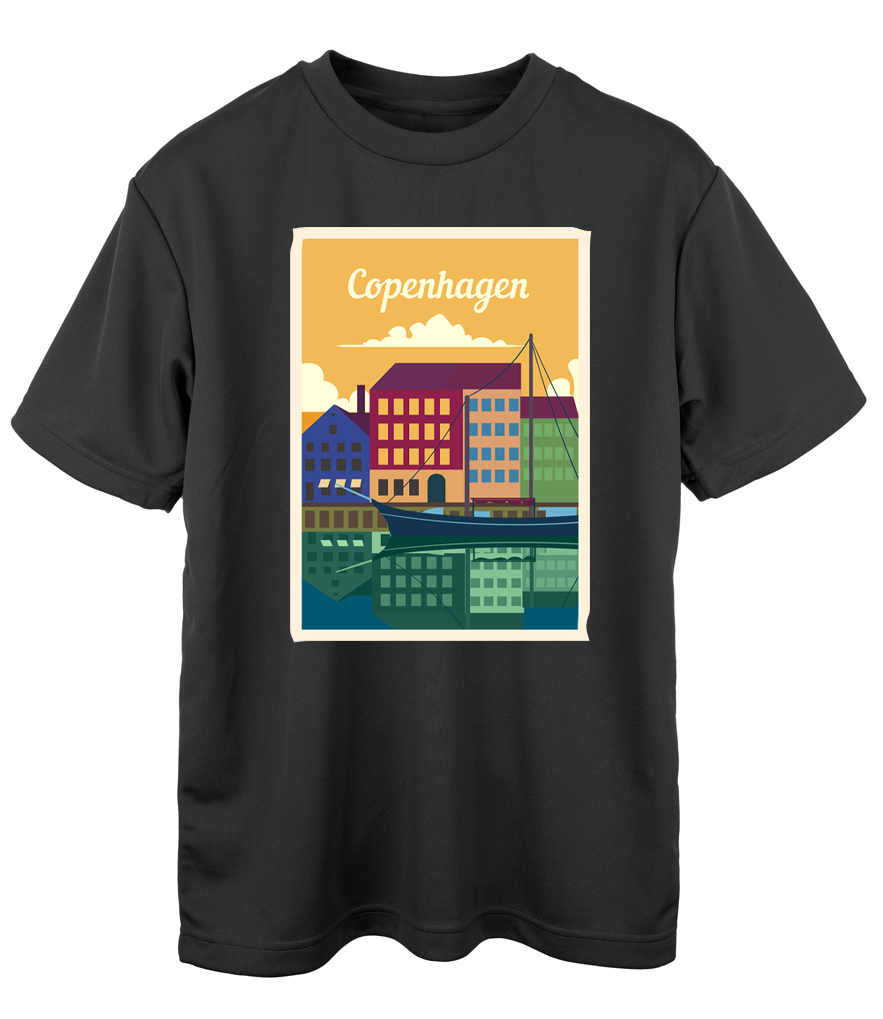 Oversize Copenhagen Kopenhag Şehir T-Shirt