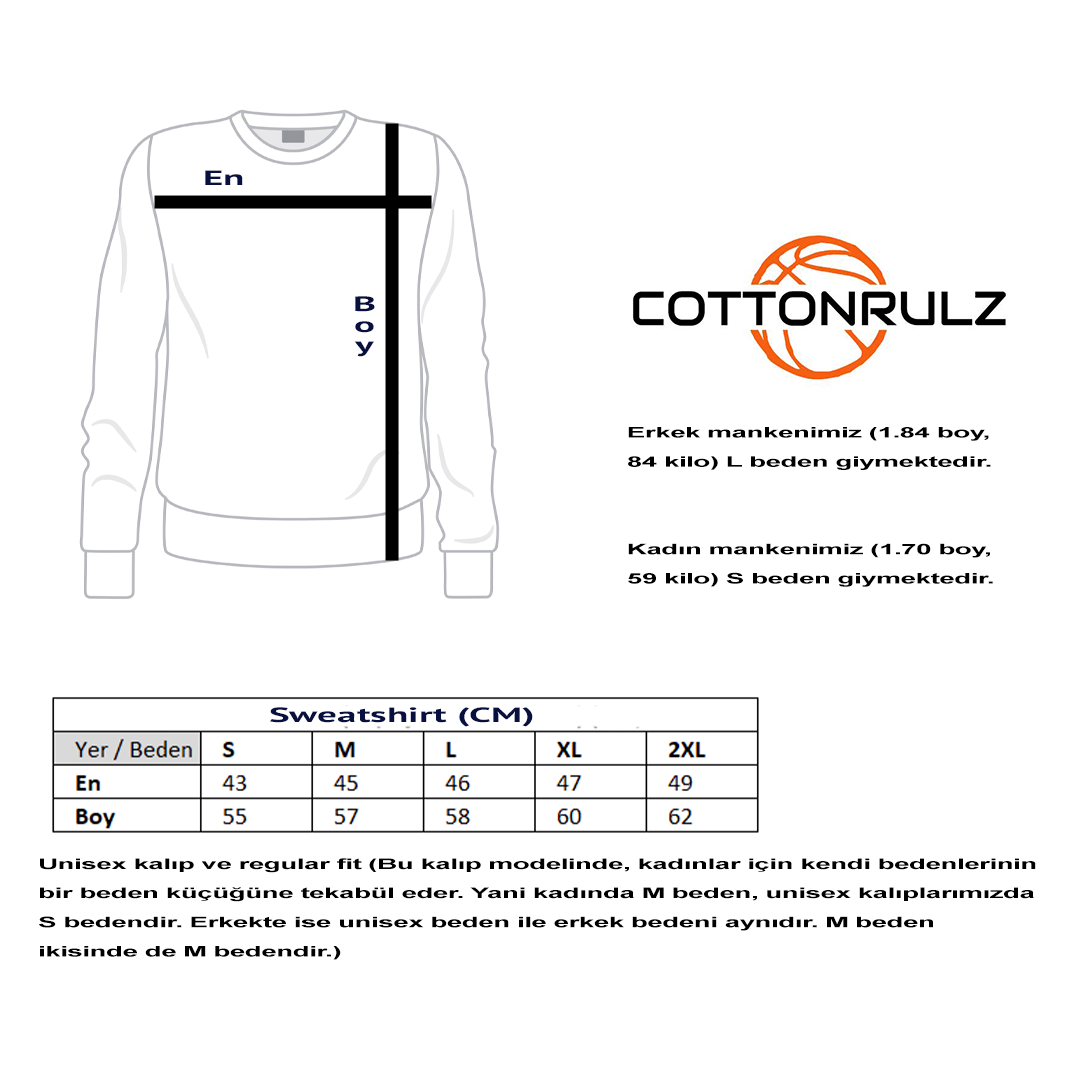 Krem Relax Fit Brezilya Brazil Sweatshirt