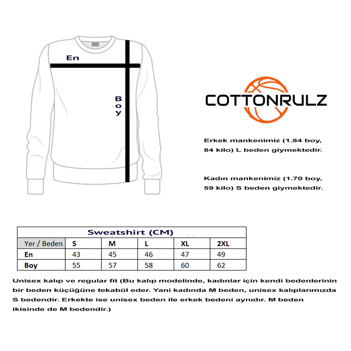 Krem Relax Fit Brezilya Brazil Sweatshirt