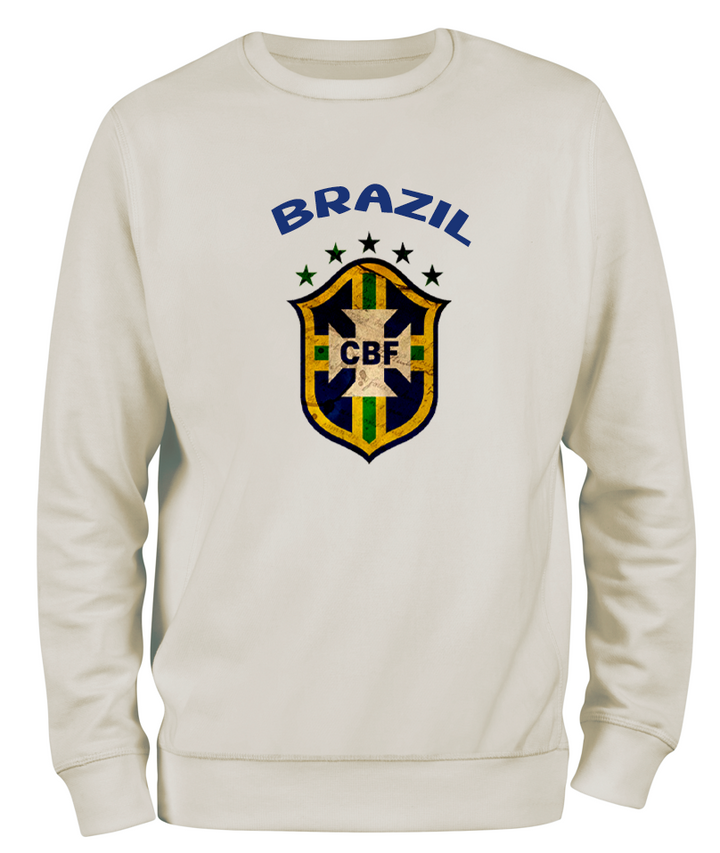 Krem Relax Fit Brezilya Brazil Sweatshirt