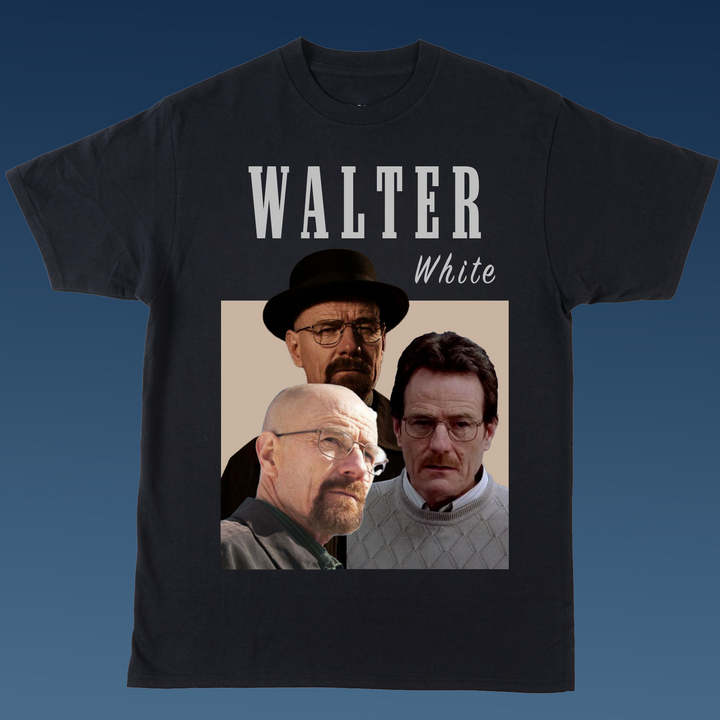 WALTER WHITE Breaking Bad Siyah Oversize Kısa Kollu T-Shirt